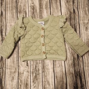 Nicole Miller New York Infant Girls Quilted Corduroy Jacket 6-9 Months